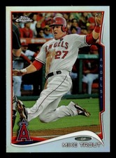 2014 TOPPS CHROME REFRACTOR #1 MIKE TROUT ANGELS