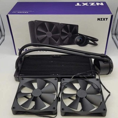 NZXT 280mm AIO CPU Liquid Cooler with LCD Display   Black (NO MOUNTING HARDWARE