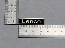Lenco Turntable Badge Logo Emblem Nameplate Premium Gold With Adhesive