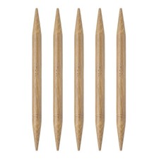4Pcs Bamboo Knitting Needles Double Pointed Size US 15 10mm 6 Inch 15cm 