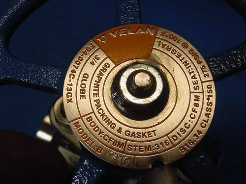 New Velan 3/4" 150 Stainless Steel Globe Valve F04-0074C-13GX CF8M - Picture 3 of 3