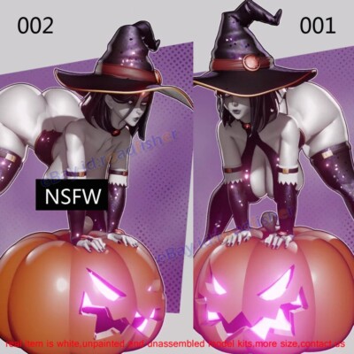 Witch Raven 1/12 1/8 1/6 1/4 Model Kit Unpainted Unassembled 3D Printing 2 Ver.