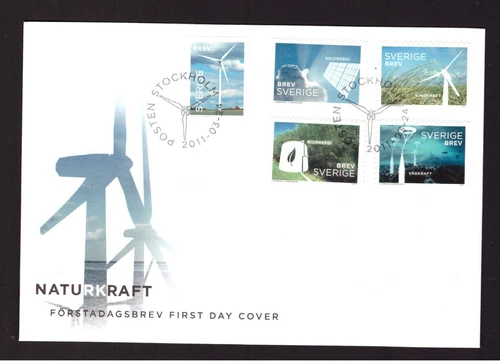 Sweden 2011 FDC Renewable Energy cover stamps