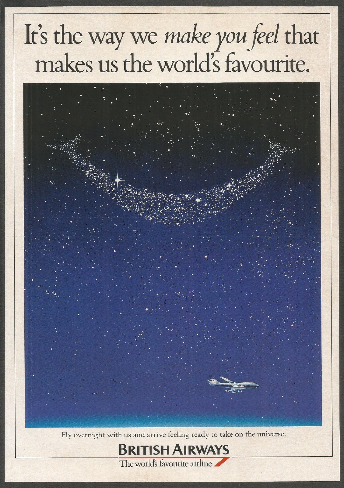 BRITISH AIRWAYS The world's favourite airline 1993 Vintage Print Ad