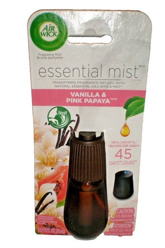 Air Wick Scented Oil Refills Vanilla and Pink Papaya, 2 Count long-lasting fragrance