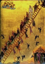The Ladder of Divine Ascent Classic Art Poster Print | Ladder of Paradise |