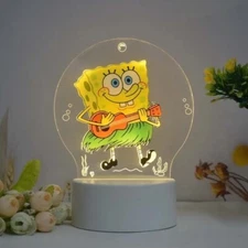 3D LED illusion Spongebob USB 7Color Table Night Light Lamp Bedroom Child Gift