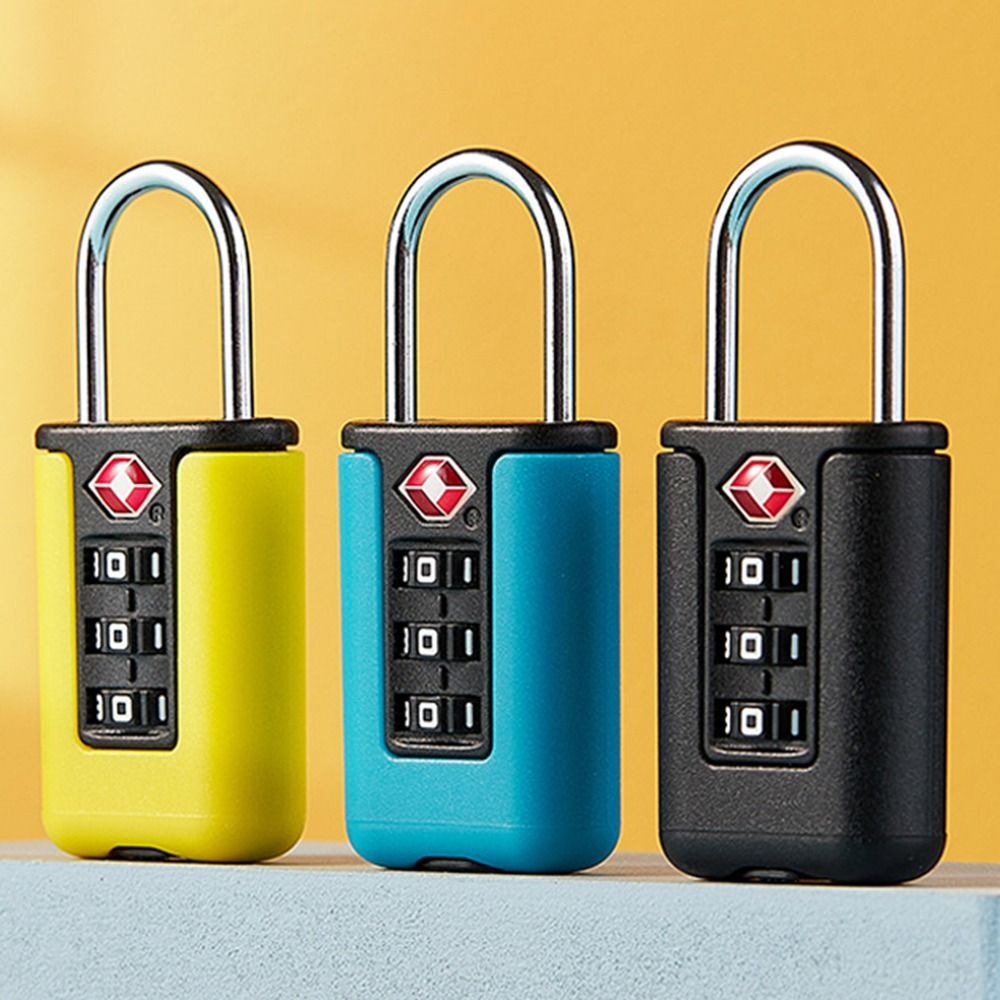 Code Lock Luggage Password Lock 3 Digit Combination Lock Contrast Color