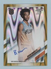 Bryson Warren 2022 Topps Chrome Elite GOLD RAYWAVE REFRACTOR AUTO Rookie /50 (B)