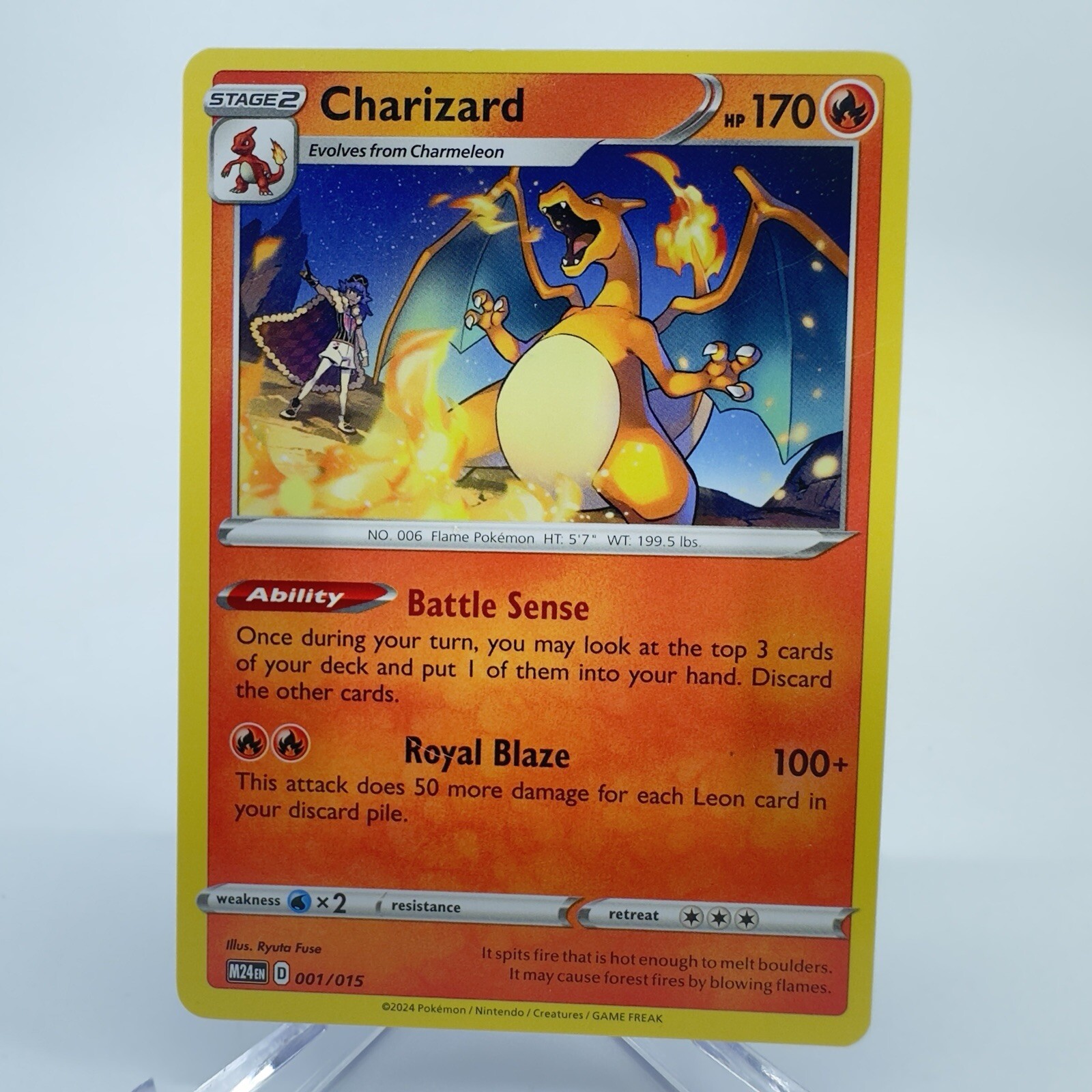 CHARIZARD Card • 001/015 • 2024 McDonald's Promos KIDS MEAL