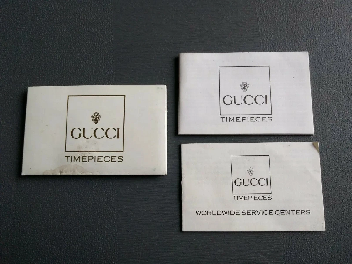 Gucci Watch Manuals, Guides & Catalogs for sale | eBay