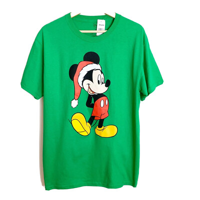 Disney Mickey Mouse In Santa Hat 