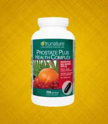 trunature Prostate Plus Health Complex, 250 Softgels with Saw Palmento Exp 02/26