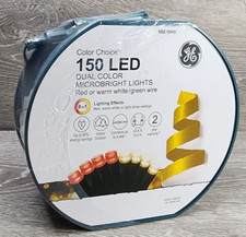 GE Color Choice 150 LED Dual Color Red Warm White MicroBright 43.4 ft NEW