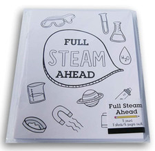 NEW Horizon Group USA ''Full Steam Ahead'' Blank Chemistry Lab Books