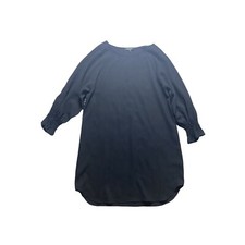 Nine West Black Tunic Dress Women Size 12 Flare Sleeves Formal Career Wear