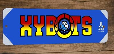 XYBOTS Arcade Marquee 3x12 Metal Wall Sign Banner Poster