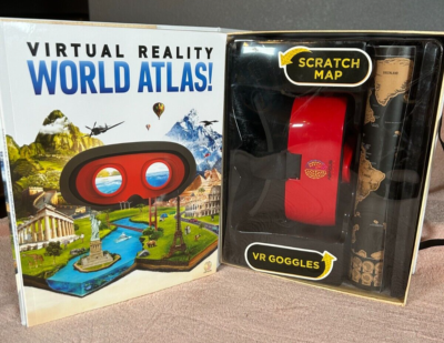 VR World Atlas Gift Set - Interactive Virtual Reality Globe With STEM Learning Activities