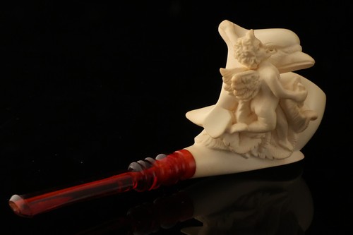 SRV Dolphin and Angel por Cevher Block tubo de espuma de mar con estuche 15374 - Imagen 4 de 11
