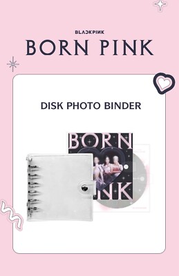 BLACKPINK BORN PINK DISK PHOTO BINDER w/ Cover, 2Paper, 4 Card