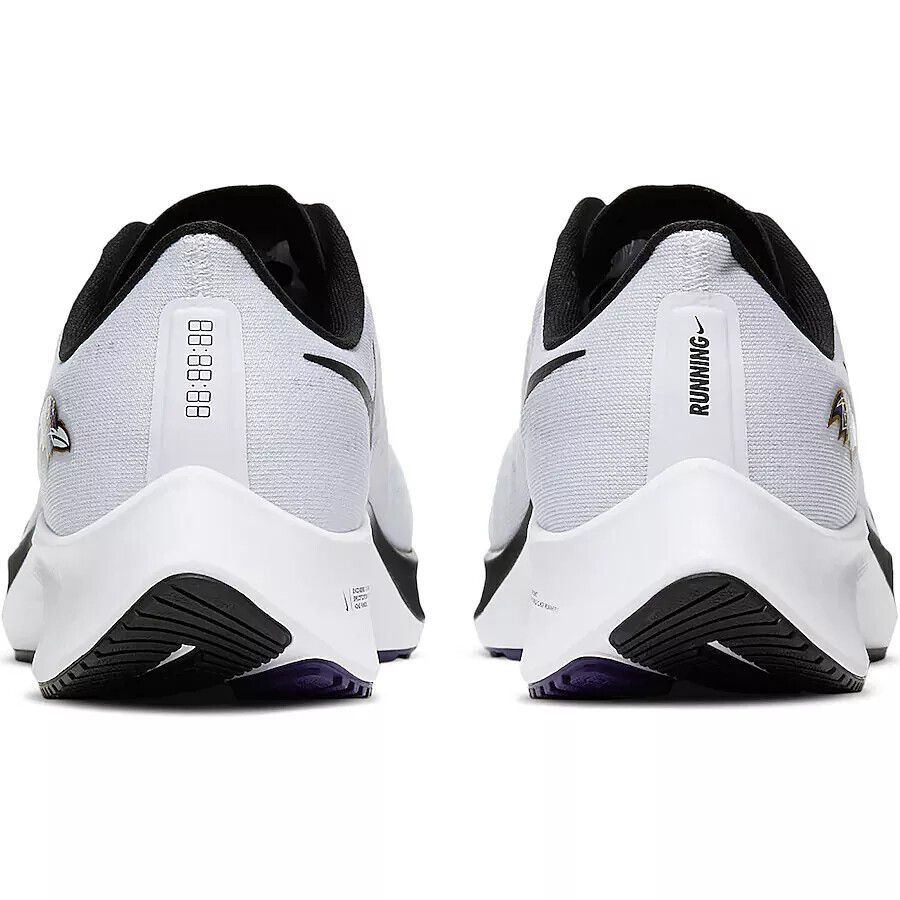 Baltimore Ravens Nike Zoom Pegasus 37 - Unisex Unisex Nike White Baltimore Ravens Zoom Pegasus 37 Running Shoe main image 4