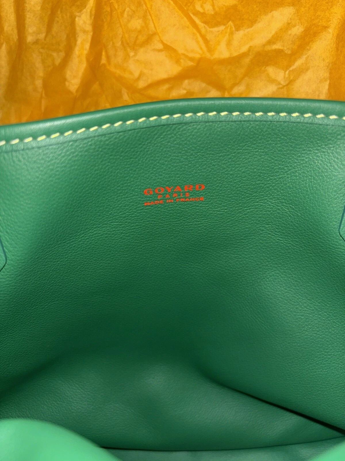 Borsa nuova Goyard Green Mini Anjou con tutta la confezione e ricevuta