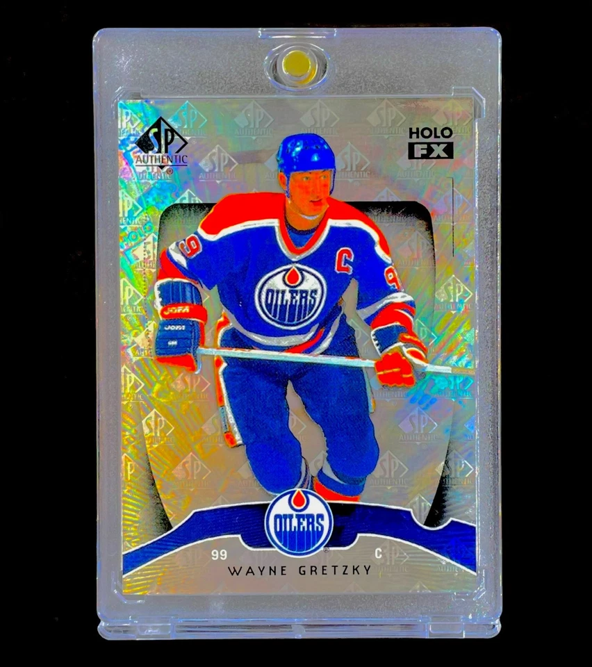 WAYNE GRETZKY SILVER LOGOFRACTOR RARE REFRACTOR Holo SP Logo Card - OILERS - Image 2 of 4