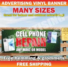 CELL PHONE REPAIR Advertising Banner Vinyl Mesh Sign Flag service laptop shop