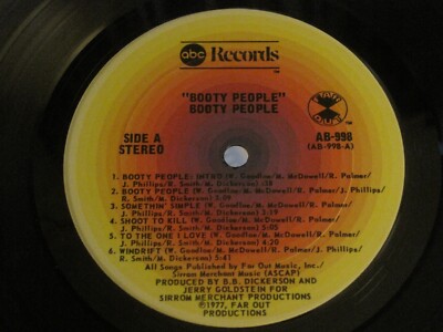 BOOTY PEOPLE S&frasl;T LP ORIG 1977 ABC AB-998 DISCO FUNK SOUL GEM NM