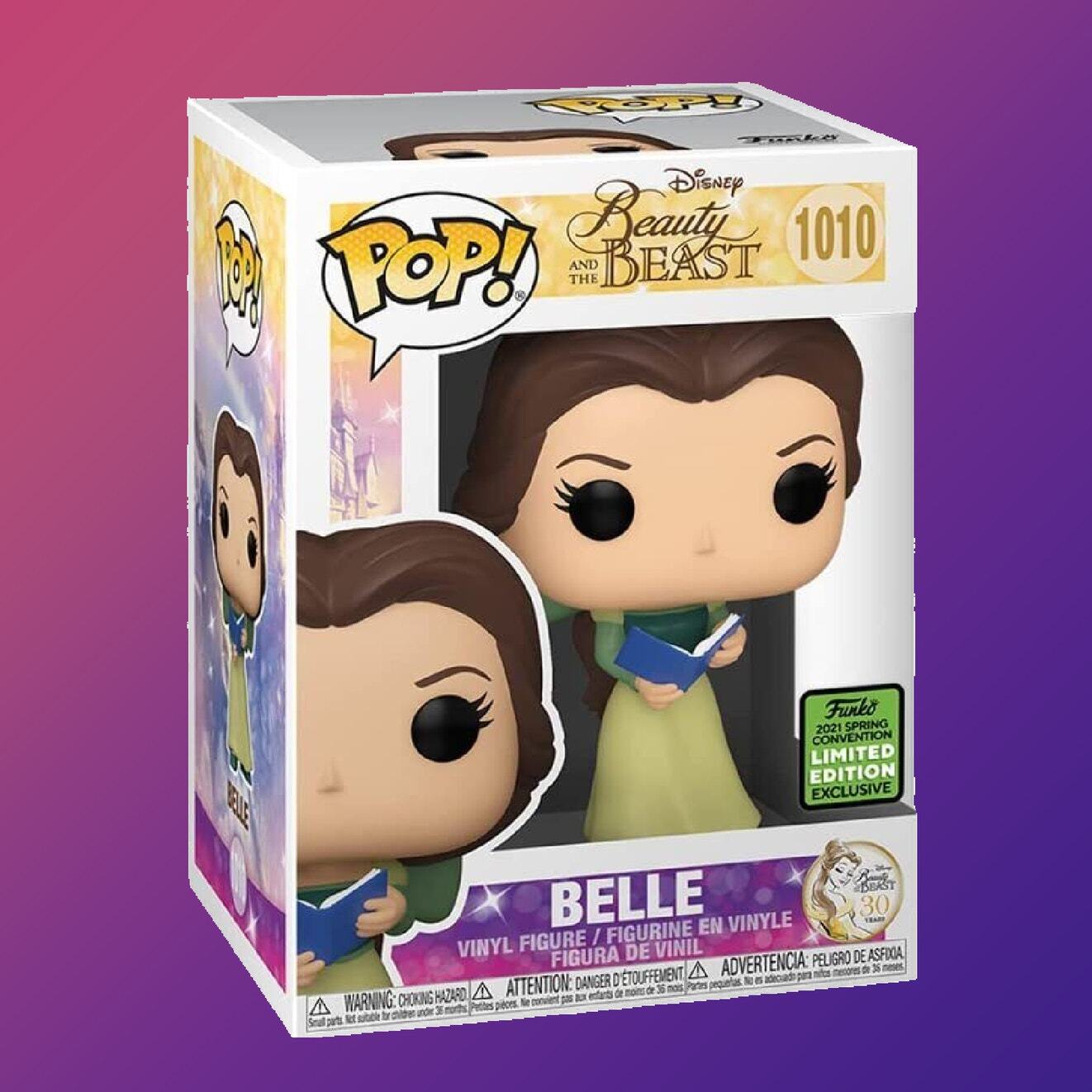 Disney Beauty and the Beast Belle with Book 2021 Convention Exclusive Funko Pop