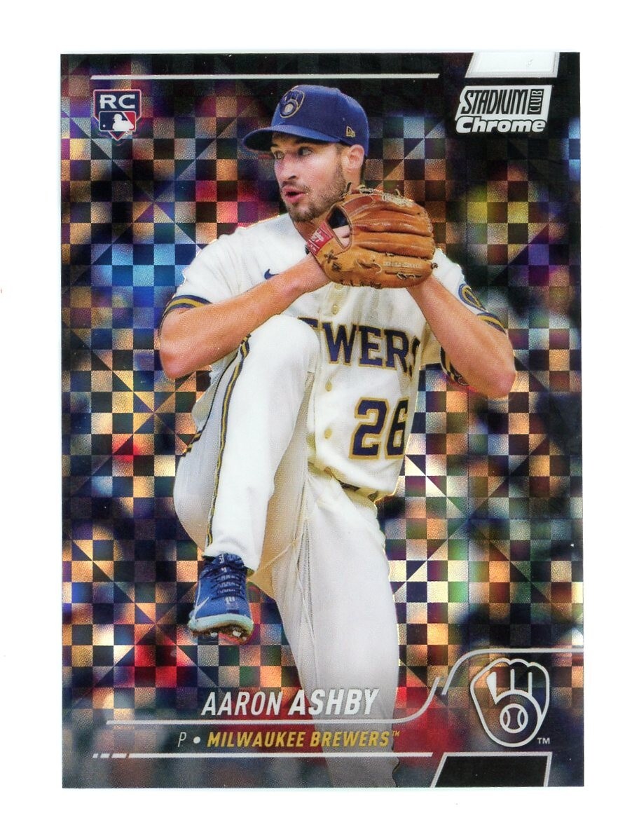 2022 Topps Stadium Club Chrome X-Fractor Aaron Ashby #270 Rookie RC