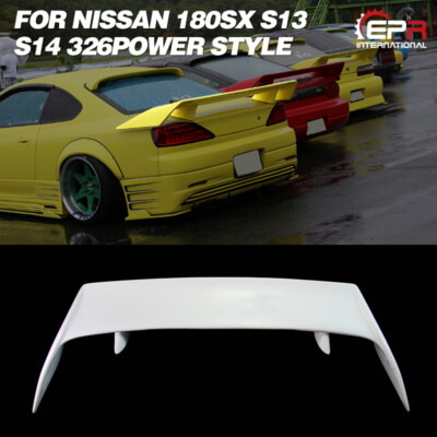For Nissan 180SX S13 S14 S14A 326Power Style FRP Unpainted Rear 
