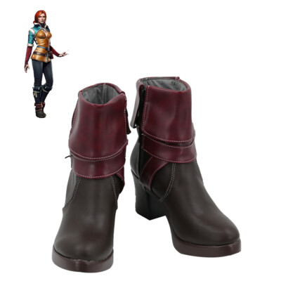 Witcher The Game Triss Merigold Shoes Cosplay Women Boots