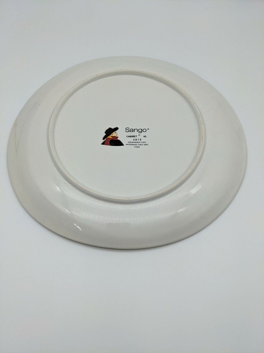 Cabaret By Sango Oval Dinner Plate #4870 Can-Can Troupe