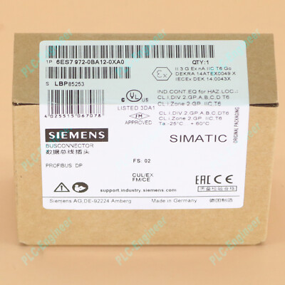 NEW FOR Siemens 6ES7972-0BA12-0XA0 6ES7 972-0BA12-0XA0 PROFIBUS Connector