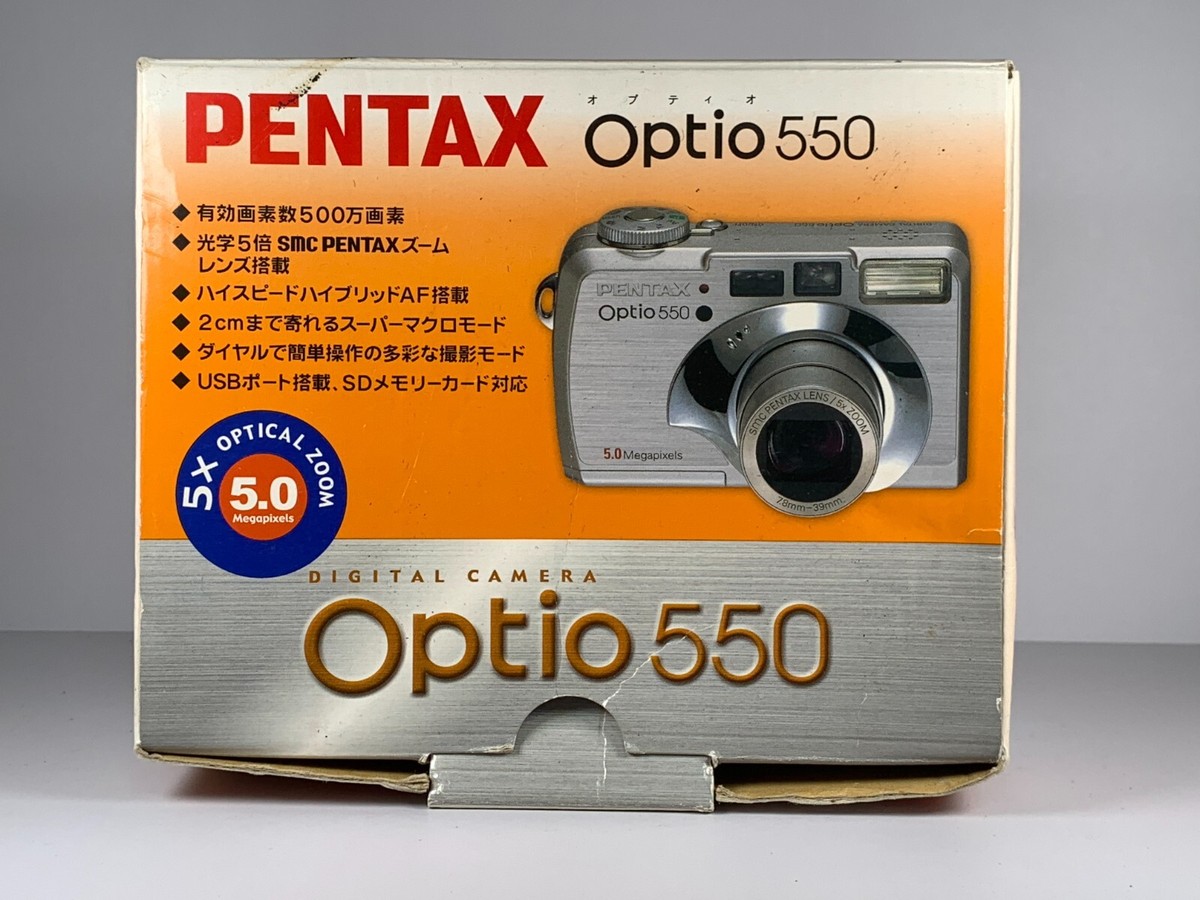 Exc+5 PENTAX Pentax Optio 550 5.0MP CCD Digital Camera w