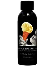 Earthly Body Edible Massage Oil French Vanilla Flavored - 2 oz