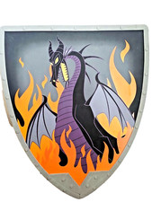 Maleficient Dragon Shield Foam Cosplay Costume Dress Up 19 By 16 Inches Disney