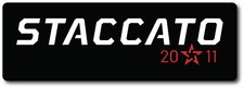 Staccato Aluminum Sign 36in x 12in - Mancave Gun Room Wall Art