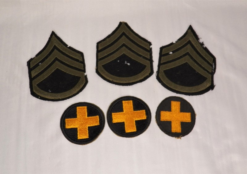 Vintage 1950's Army Patches Staff Sergeant/33rd Infantry Brigade 