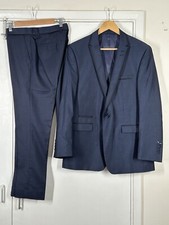 Skopes Mens Tuxedo Dinner Suit Dark Navy Evening 40R W32S L29 NEW 0458 