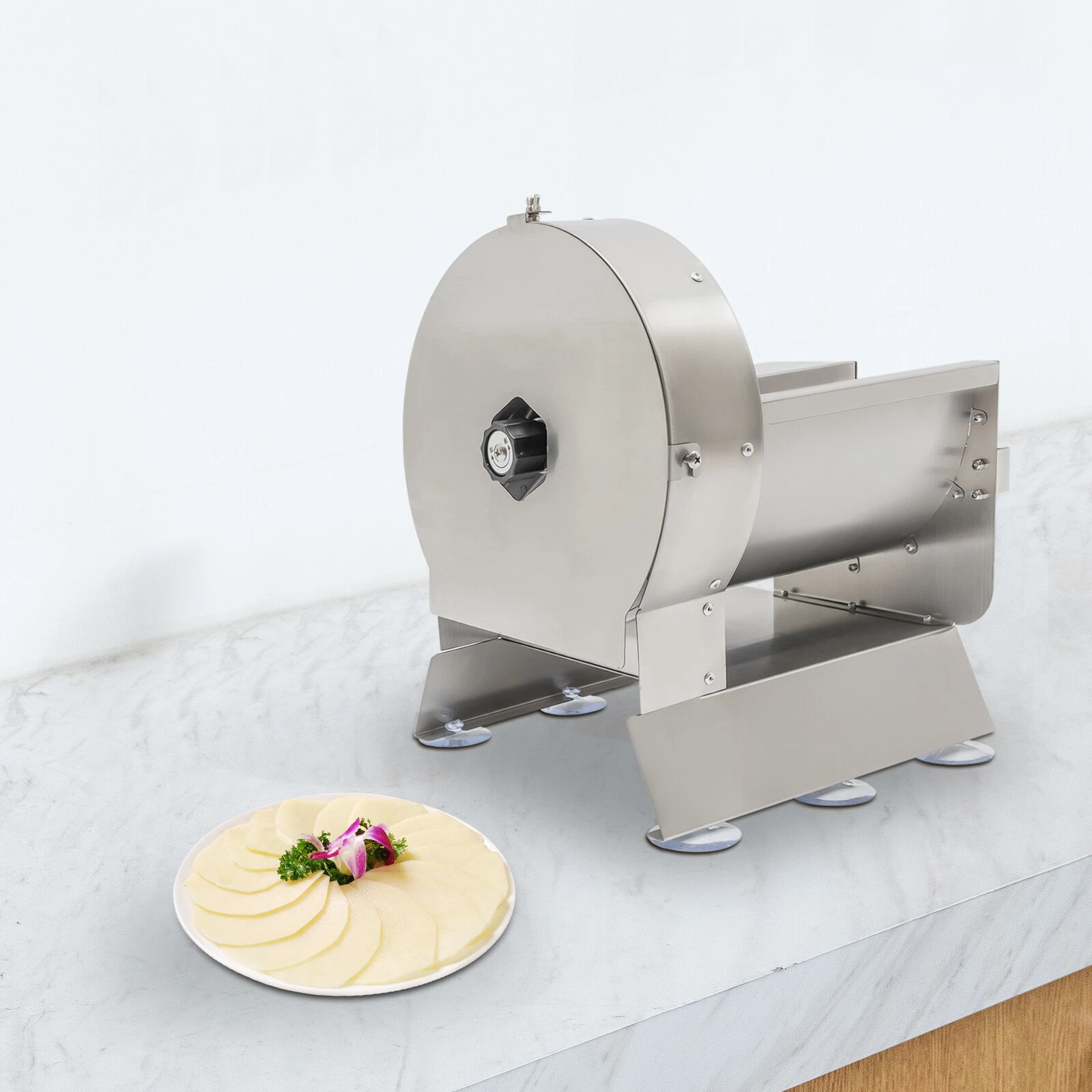 Stainless Steel Lemon Slicer Electric Commercial Fruit Vegetable Slicing Machine