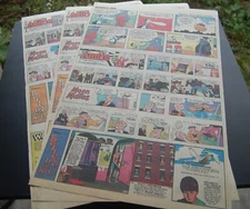3 Single Comic Strip Sheets Chicago Tribune,  1987  4/19 & 2 of 4/26 #A5