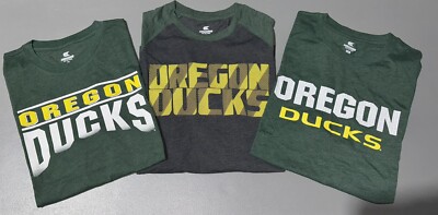 Lot of 3 Combo Pack Men s Oregon Ducks Colosseum Tees 2 Short & 1 Long Sleeve L
