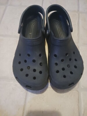 Crocs Shoes Black 7 M  9 W Classic Slingback Rubber Comfort Clogs