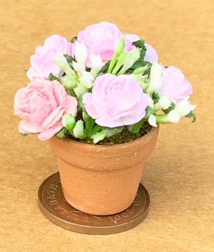 Casa Delle Bambole In Scala 1:12, 5 Vasi In Terracotta In - Foto 3