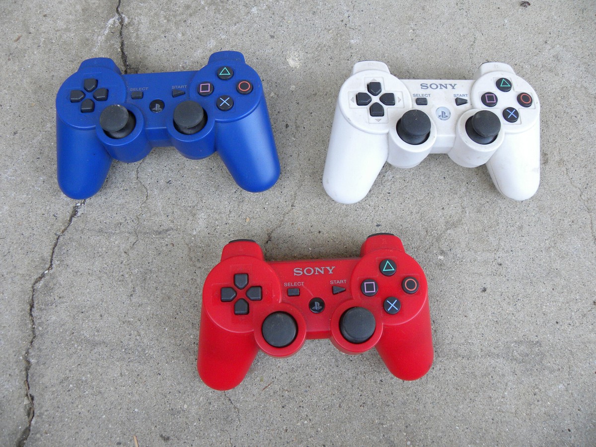 3 Sony DualShock 3 Wireless Controllers PlayStation 3 PS3