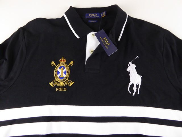 NWT POLO Ralph Lauren Men/'s Rugby Short Sleeve Polo Shirt L
