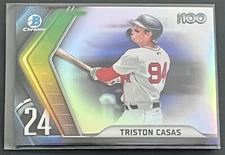2022 Bowman Chrome #BTP-24 TRISTON CASAS Boston Red Sox TOP 100