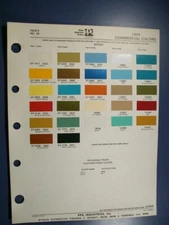 1974 Dodge pickup panel van Motor Home truck PPG paint chips set-VG